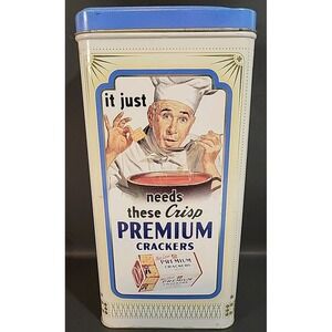 Vtg 1993 Nabisco Collectors Choice Premium Cracker Tin National Biscuit Company